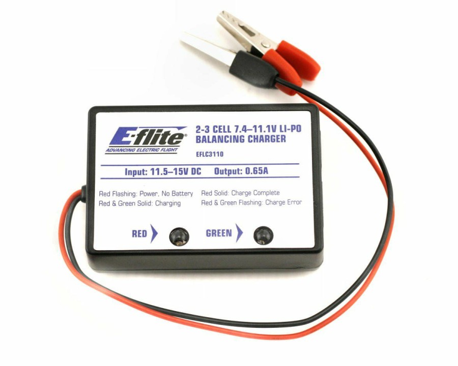 Batteries * | E-Flite 2-3 Cell Dc Li-Polymer Balancing Charger 0.65A