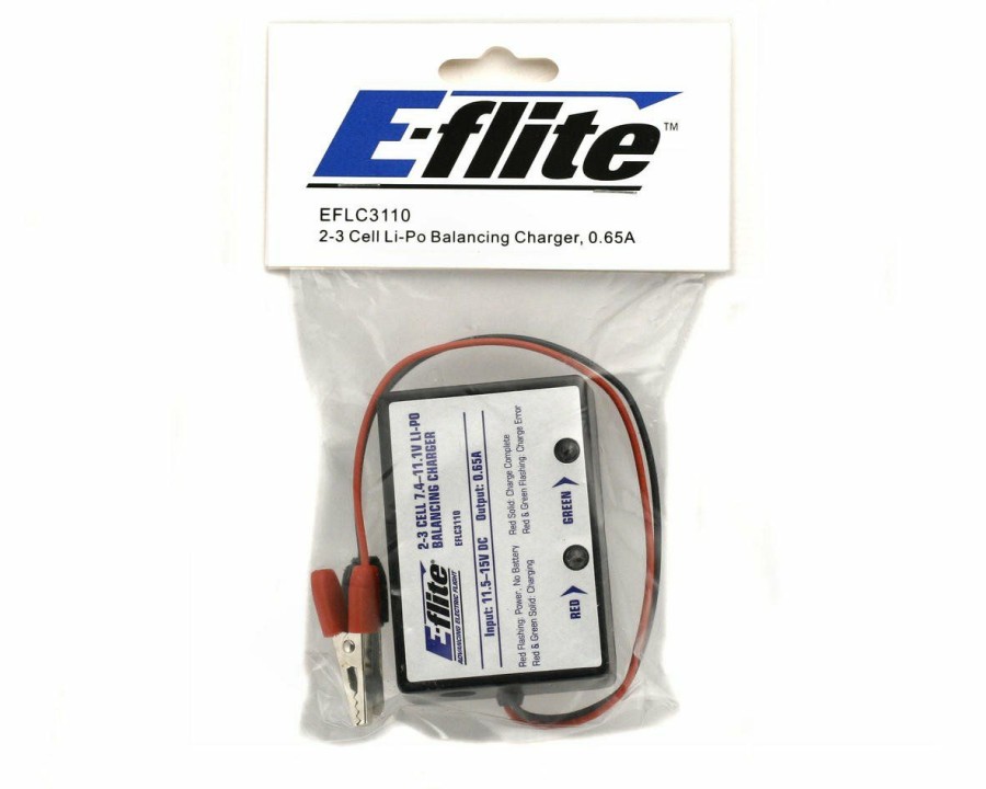 Batteries * | E-Flite 2-3 Cell Dc Li-Polymer Balancing Charger 0.65A