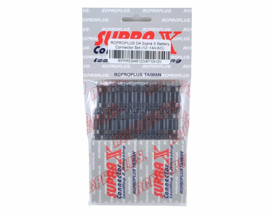 Electronics * | Rcproplus D4 Supra X Battery Connector Set (10 Sets) (12~14Awg)