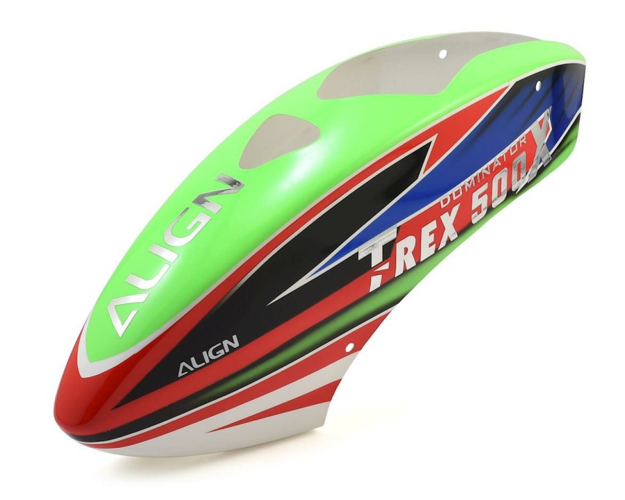 Parts * | Align 500X Painted Canopy (Green/Red/Blue)