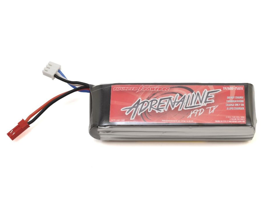 Batteries * | Thunder Power Adrenaline 2S Taranis X9D Transmitter Lipo Battery (7.4V/2600Mah) W/Jst Connector